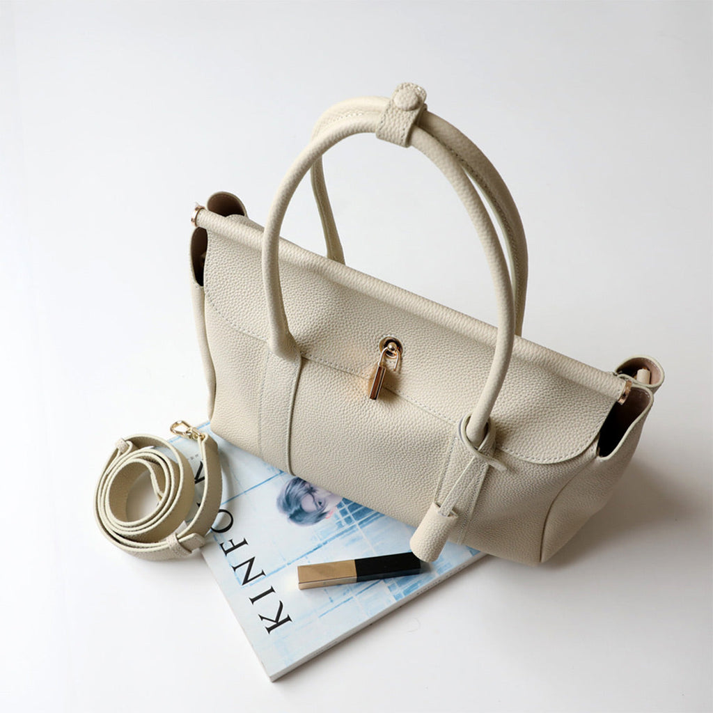 CUCUBIRD Top Grain Leather Women Work Handbag  