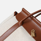 CUCUBIRD Top Grain Leather Women Work Handbag  