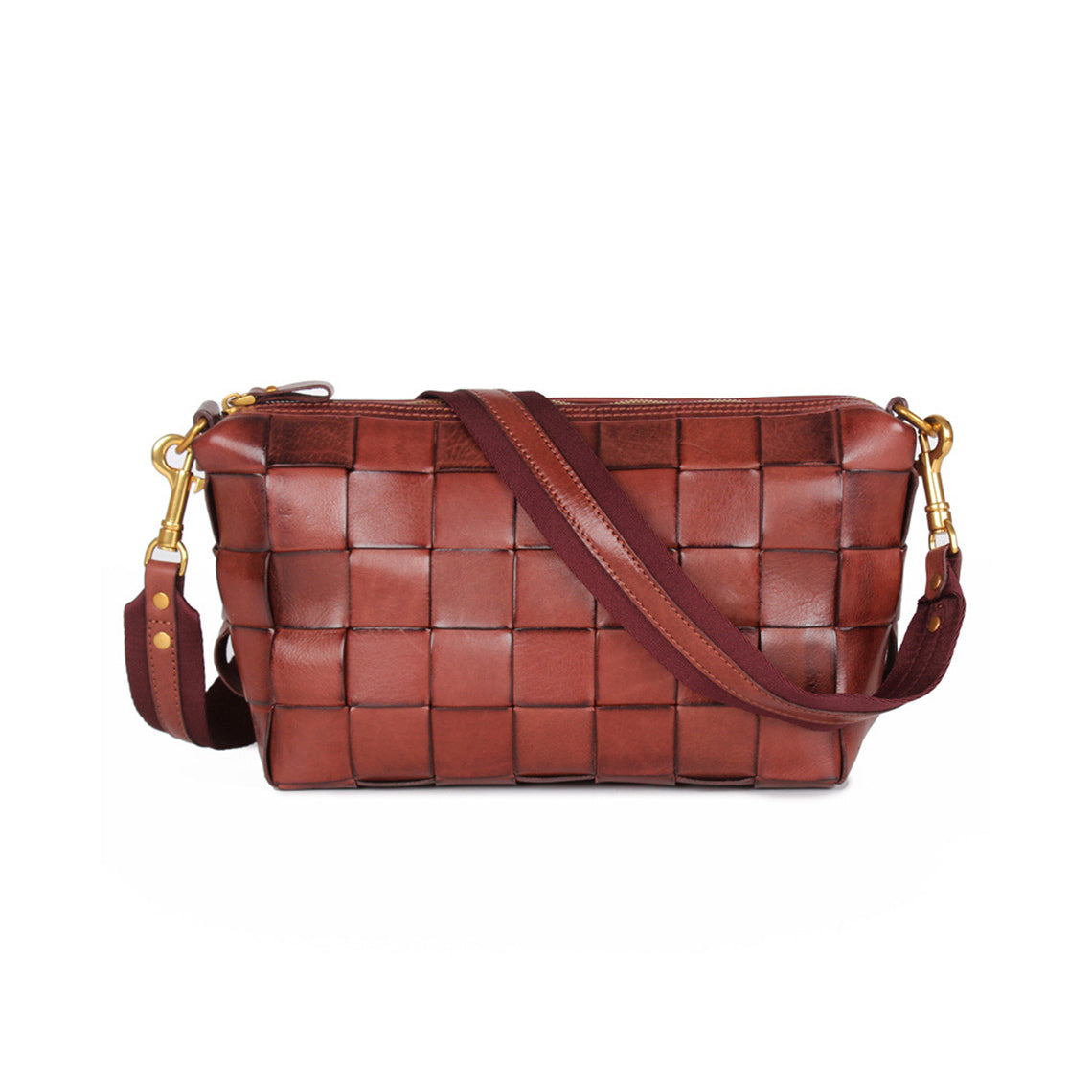 CUCUBIRD Vegetable Tanned Leather Classic Woven Bag  