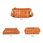 CUCUBIRD Vegetable Tanned Leather Classic Woven Bag  