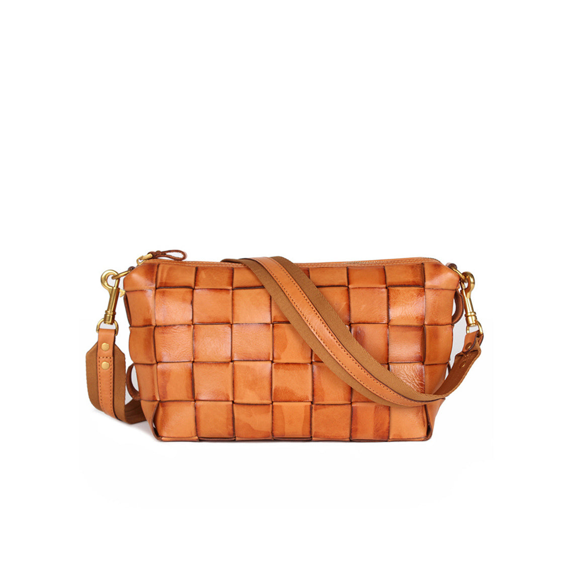 CUCUBIRD Vegetable Tanned Leather Classic Woven Bag  