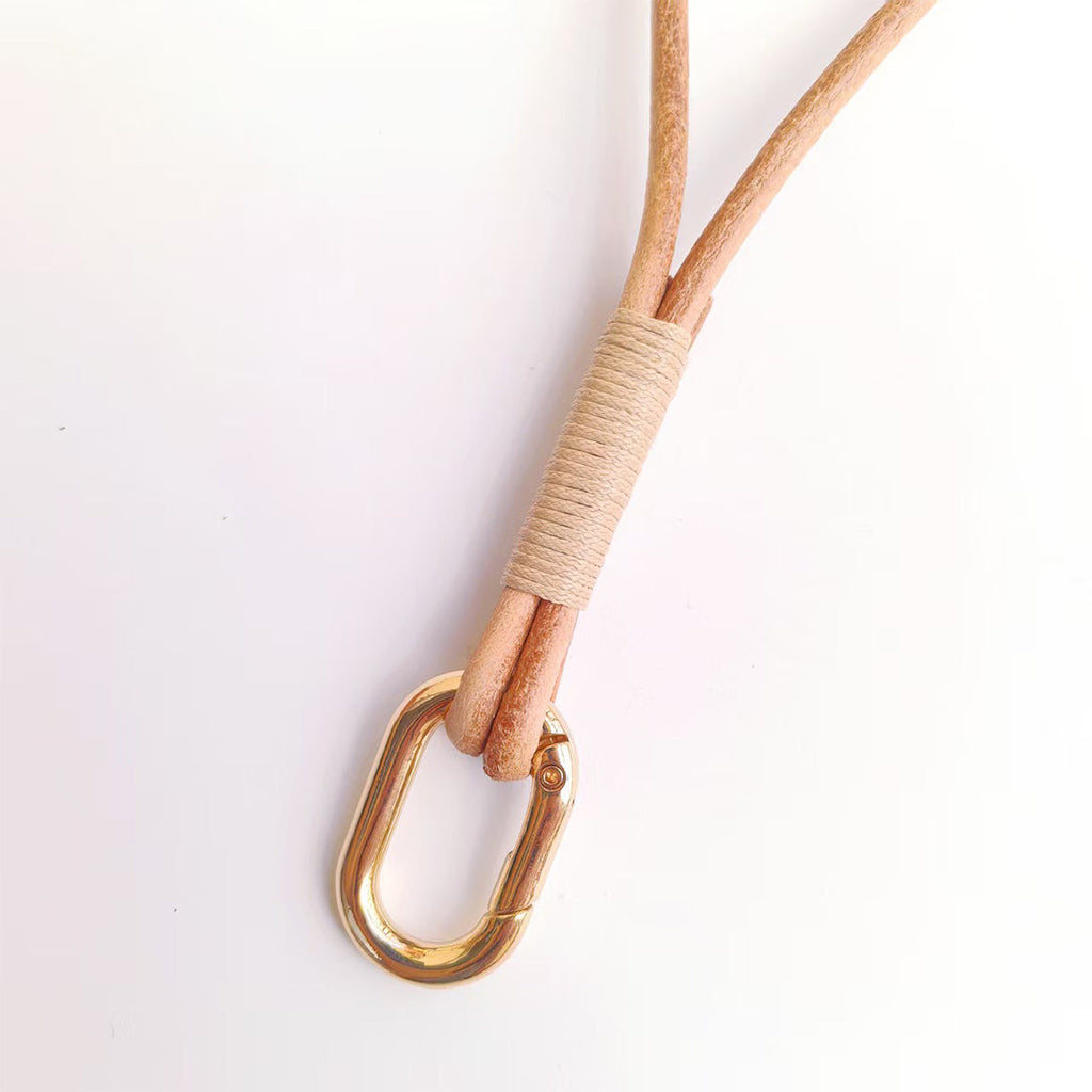 CUCUBIRD Handmade Leather Wrist Band Keychain  