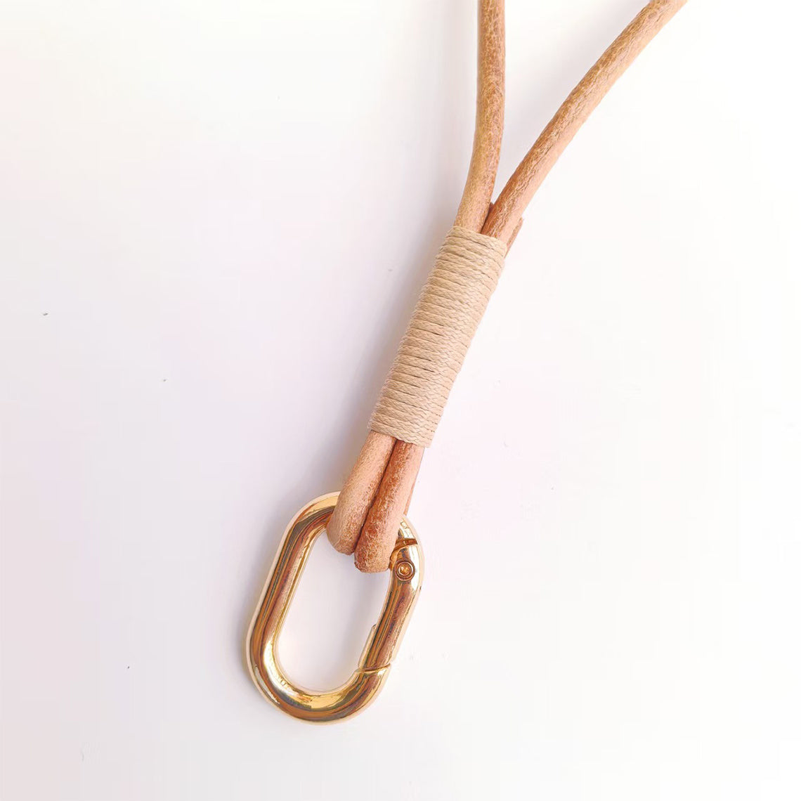 CUCUBIRD Handmade Leather Wrist Band Keychain  