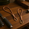CUCUBIRD Handmade Leather Wrist Band Keychain  