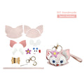 CUCUBIRD POPSEWING® Leather Pink Fox Keychain DIY Kit  