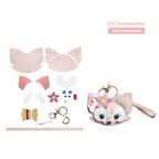 CUCUBIRD POPSEWING® Leather Pink Fox Keychain DIY Kit  
