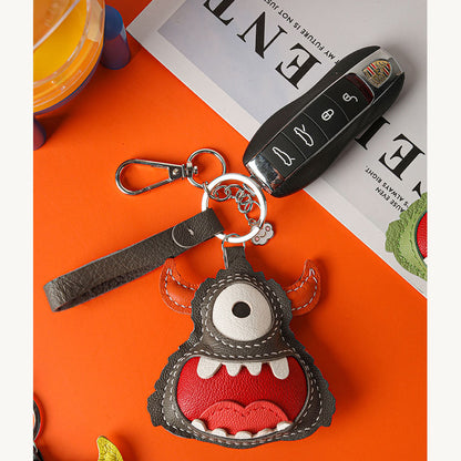 CUCUBIRD POPSEWING® Leather Little Monster Keychain Charm DIY Kit  