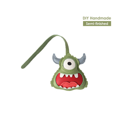 CUCUBIRD POPSEWING® Leather Little Monster Keychain Charm DIY Kit  
