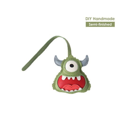 CUCUBIRD POPSEWING® Leather Little Monster Keychain Charm DIY Kit  