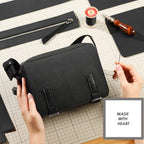 CUCUBIRD POPSEWING® Top Grain Leather Men Mini Messenger Bag DIY Kit  
