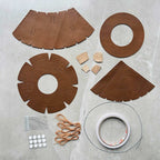CUCUBIRD POPSEWING® Vegetable Tanned Leather Magic Hat Pendant DIY Kit  