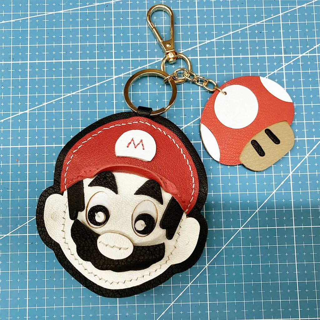 CUCUBIRD POPSEWING® Sheep Leather Plumber Keychain DIY Kit  