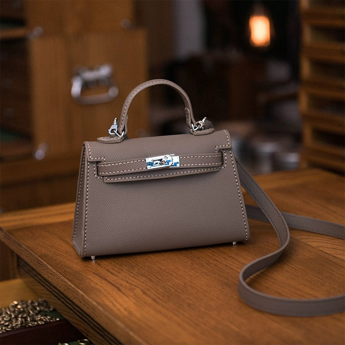 CUCUBIRD POPSEWING® Top Grain Leather Inspired Sellier Kylie Bag DIY Kit | Price Drop at Checkout  