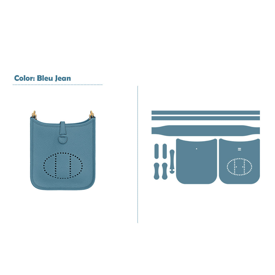 CUCUBIRD POPSEWING® Full Grain Leather Mini Eveline Bag DIY Kit  