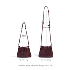 CUCUBIRD Sheep Leather Women Mini Woven Clutch  