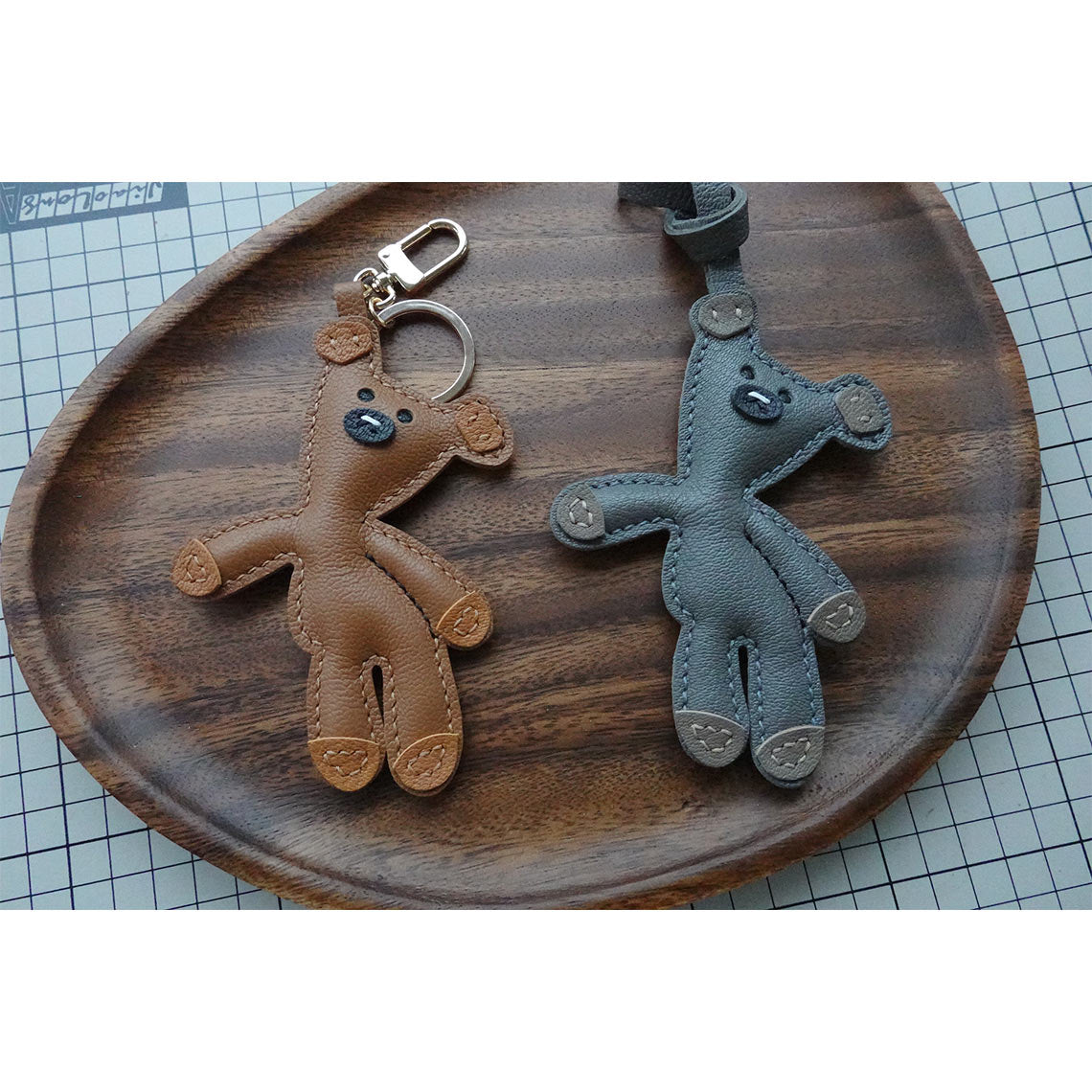 CUCUBIRD POPSEWING® Leather Teddy Bear Charm DIY Kits | Price Drop At Checkout  