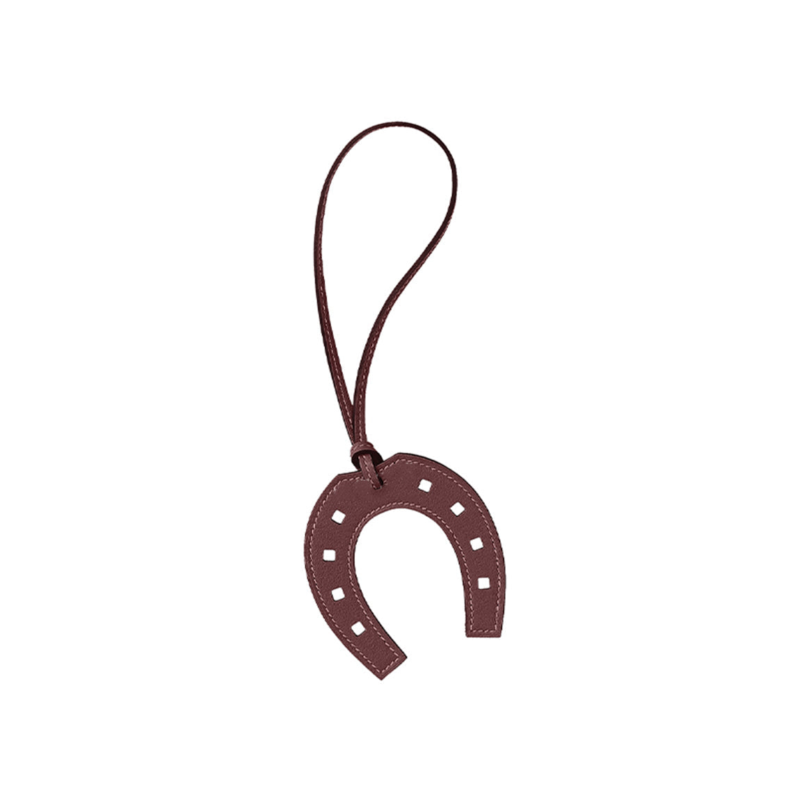 CUCUBIRD POPSEWING® Full Grain Leather Paddock Horseshoe Bag Charm DIY Kit  