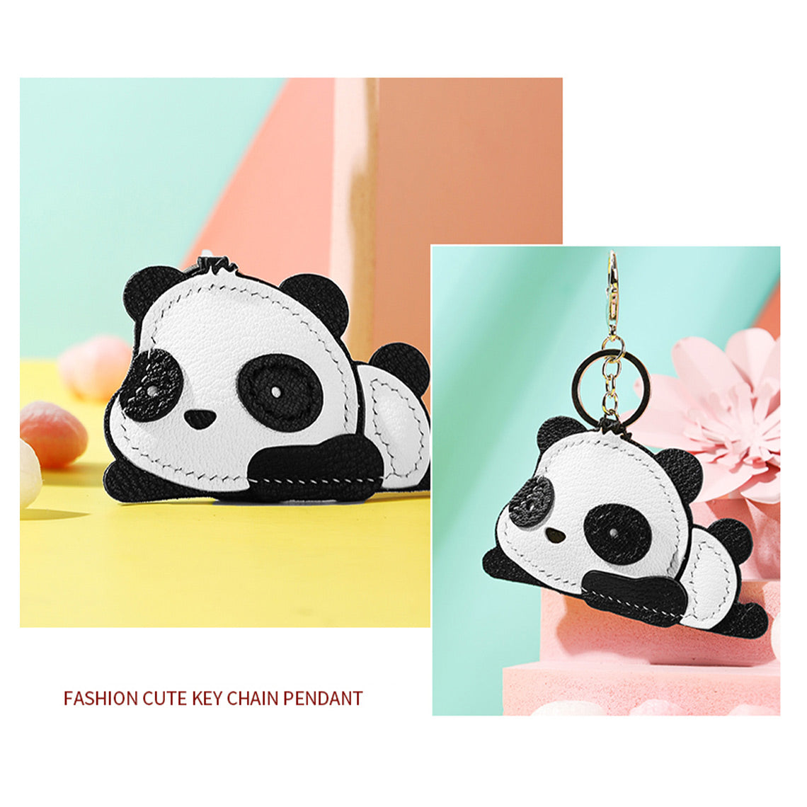 CUCUBIRD POPSEWING® Lambskin Panda Keychain Pendant DIY Kit  