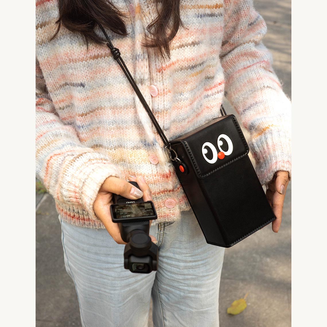 CUCUBIRD POPSEWING® Leather DJI Osmo Pocket 3 Protective Phone Case  
