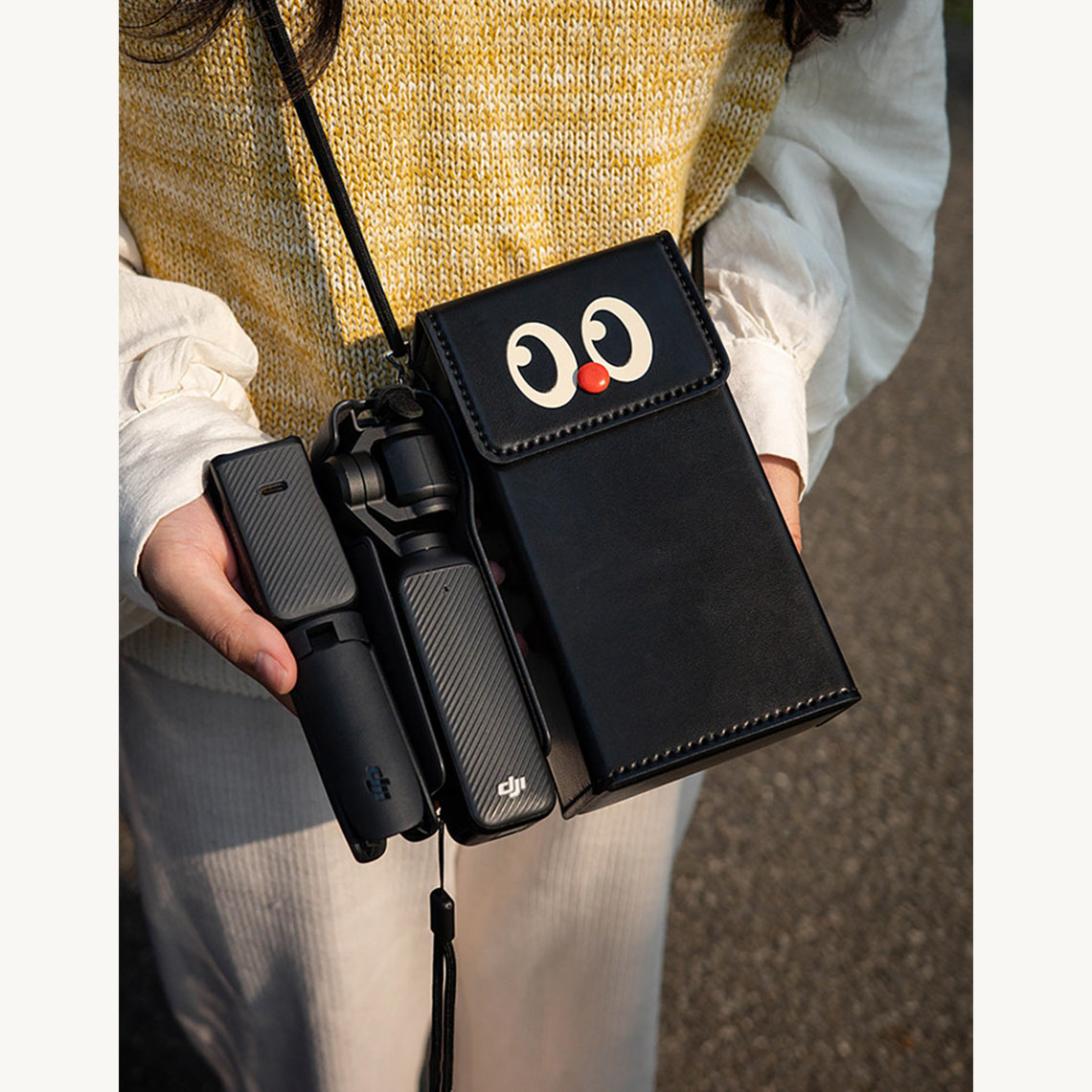CUCUBIRD POPSEWING® Leather DJI Osmo Pocket 3 Protective Phone Case  