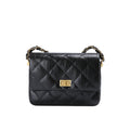 CUCUBIRD Top Grain Leather Chic Quilted Flap Bag  