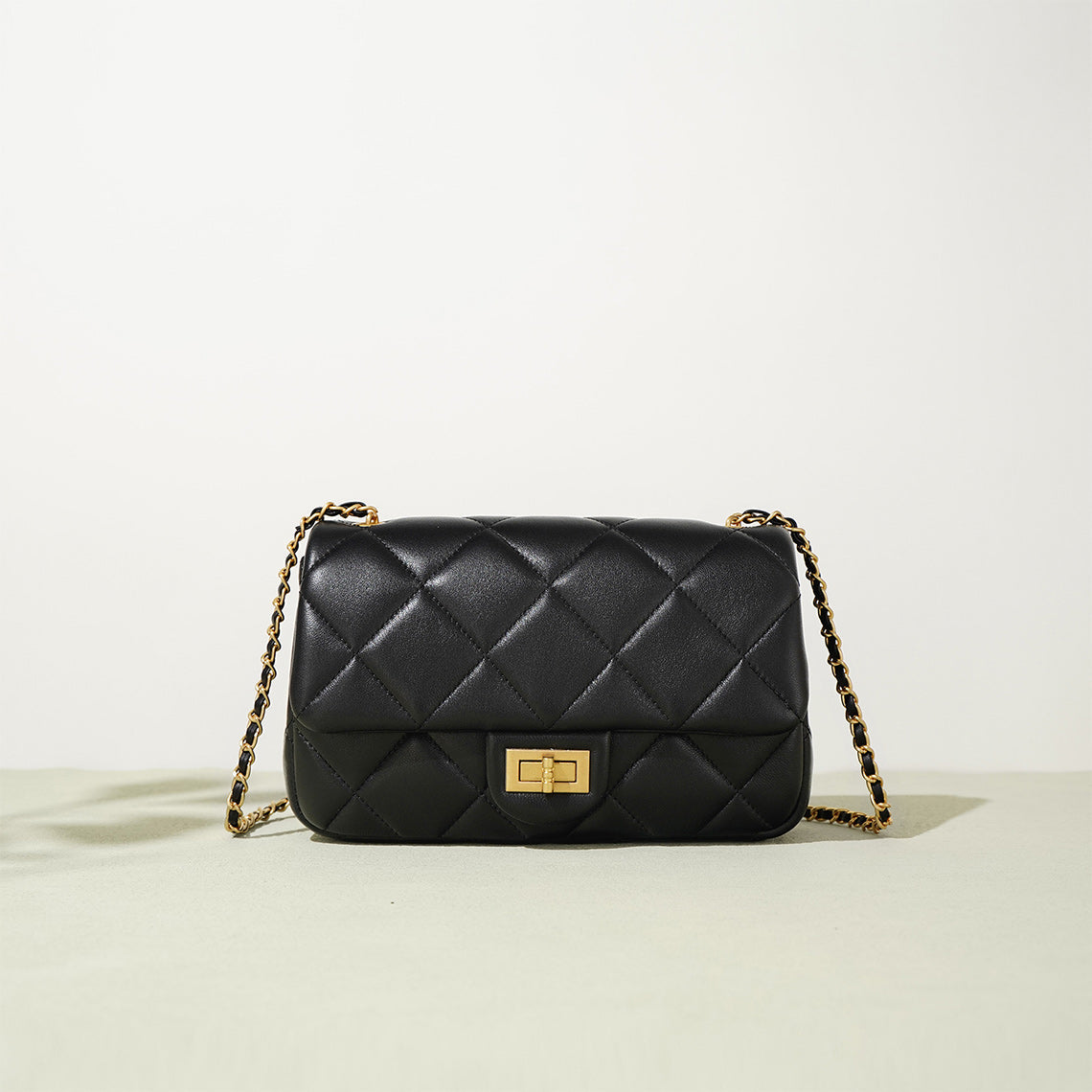 Sheep Leather Mini Quilted Chain Bag