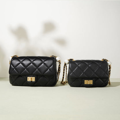 Sheep Leather Mini Quilted Chain Bag