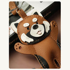 CUCUBIRD POPSEWING® Leather Raccoon Keychain Charm DIY Kit  