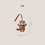CUCUBIRD POPSEWING® Leather Raccoon Keychain Charm DIY Kit  
