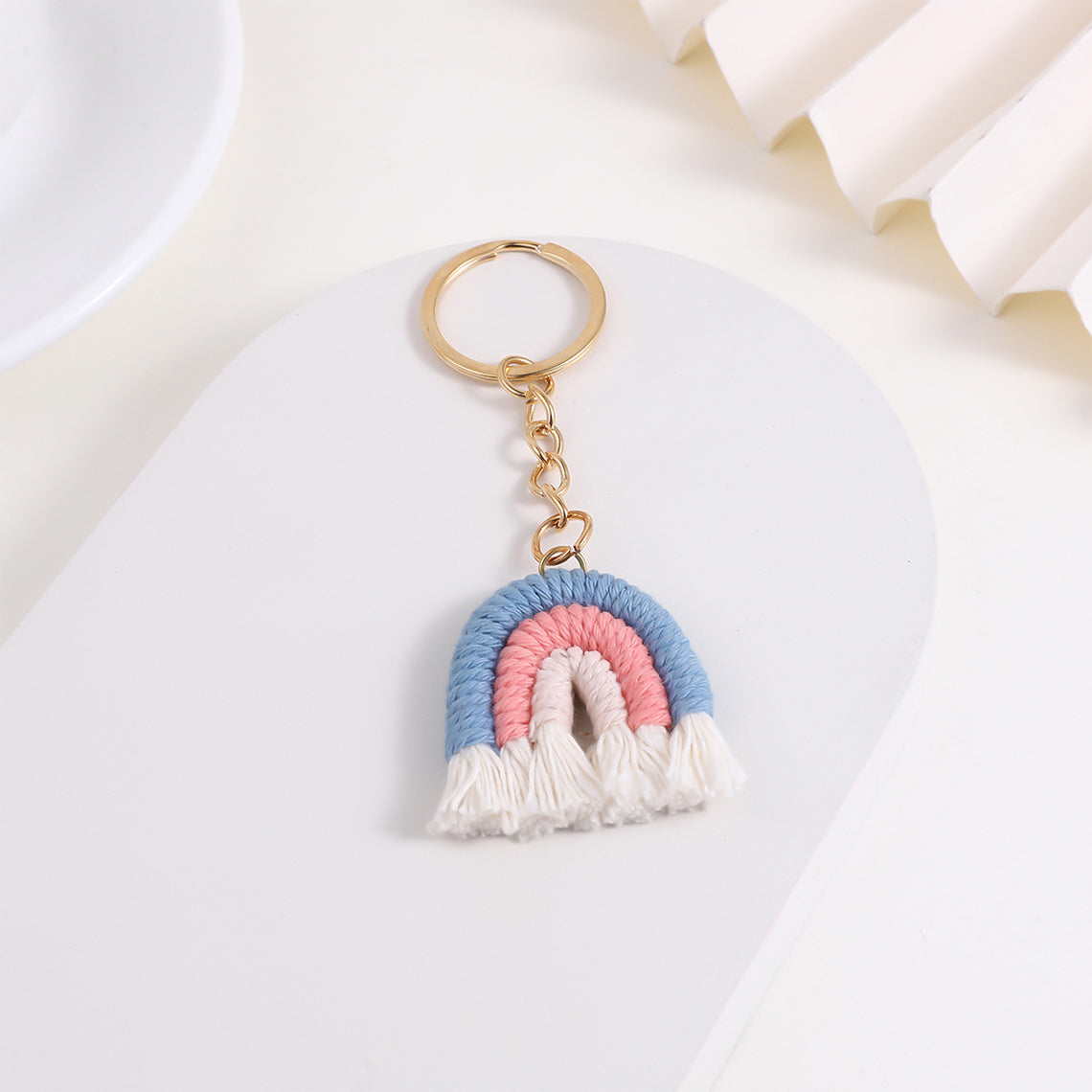 CUCUBIRD POPSEWING® Braids Rainbow Keychain  
