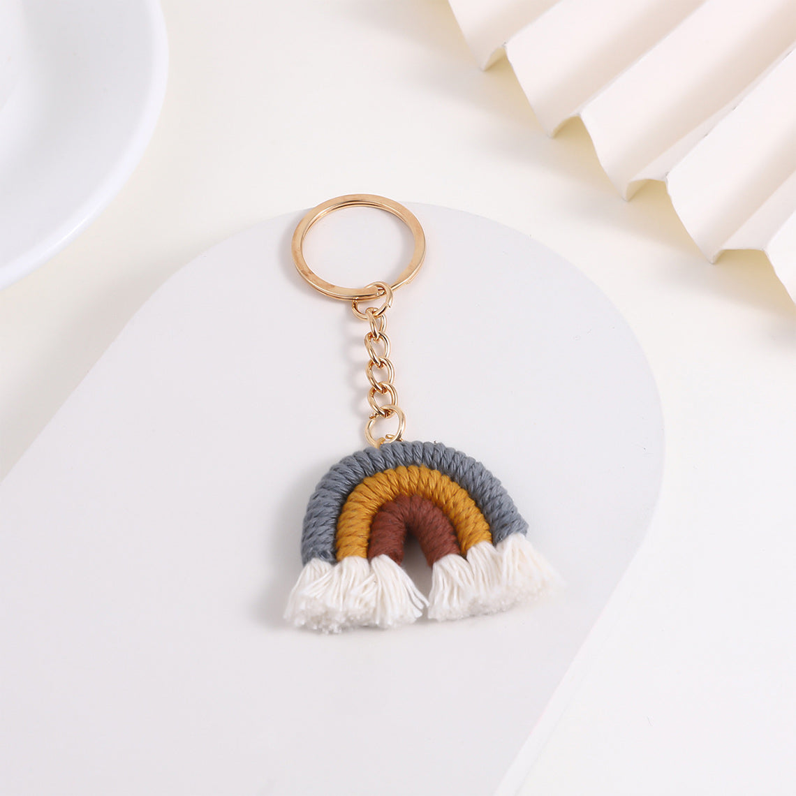 CUCUBIRD POPSEWING® Braids Rainbow Keychain  