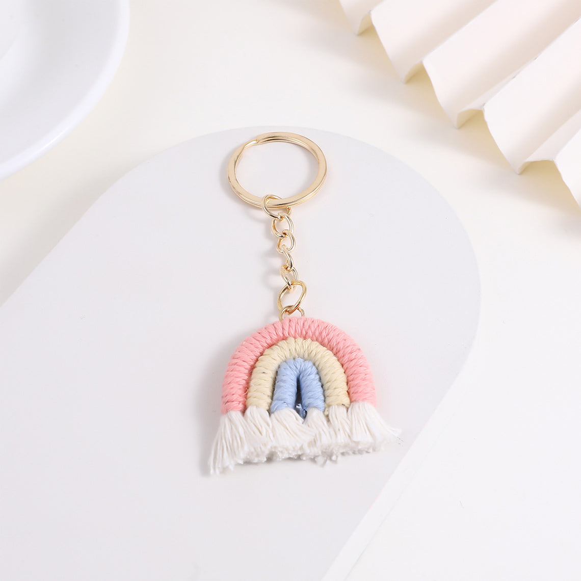 CUCUBIRD POPSEWING® Braids Rainbow Keychain  