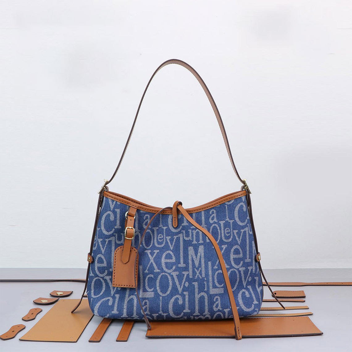 CUCUBIRD CUCUBIRD Leather Dustbag Recycle Shoulder Tote DIY Kits  