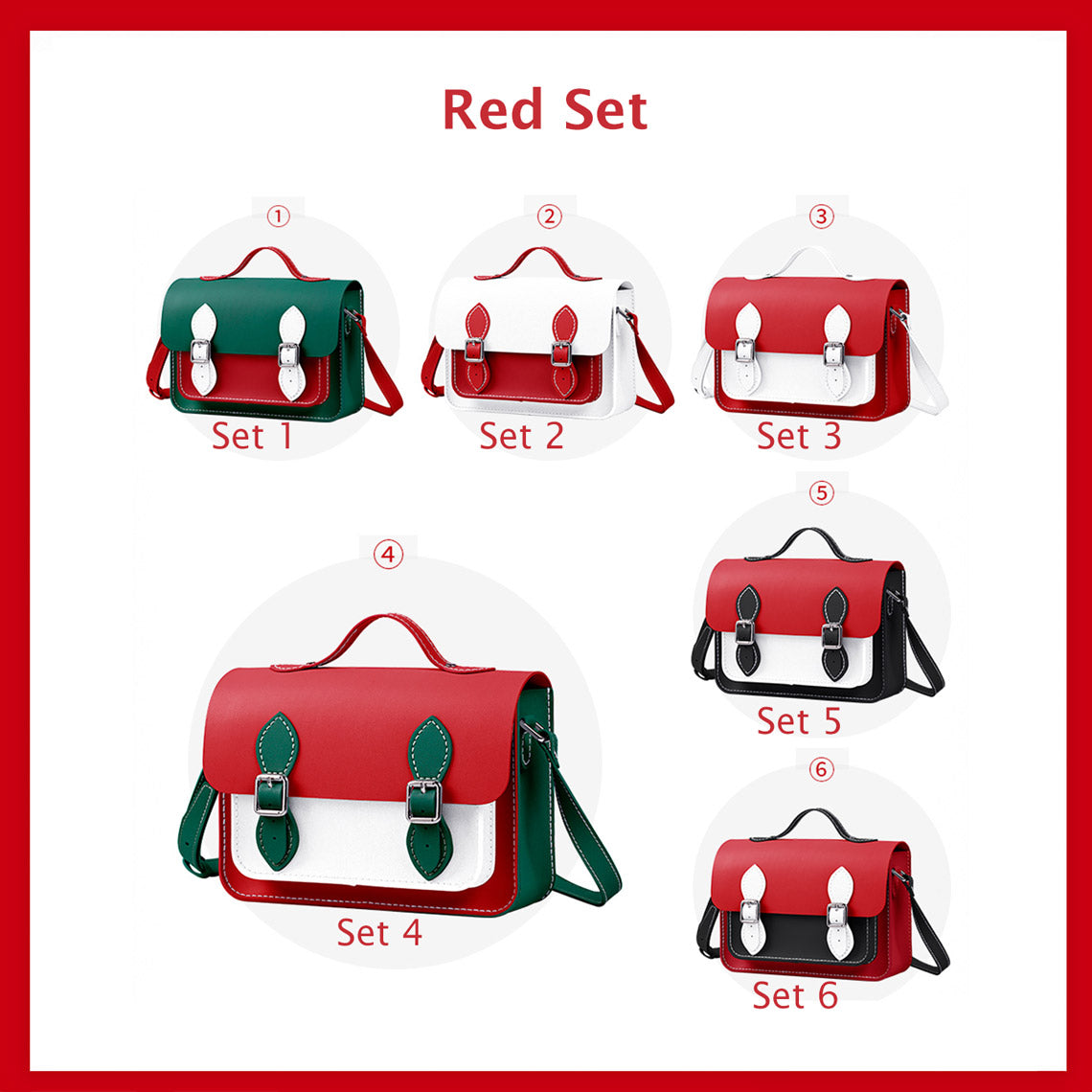CUCUBIRD POPSEWING® Lady Leather Fashion Crossbody Satchel Bag DIY Kit  