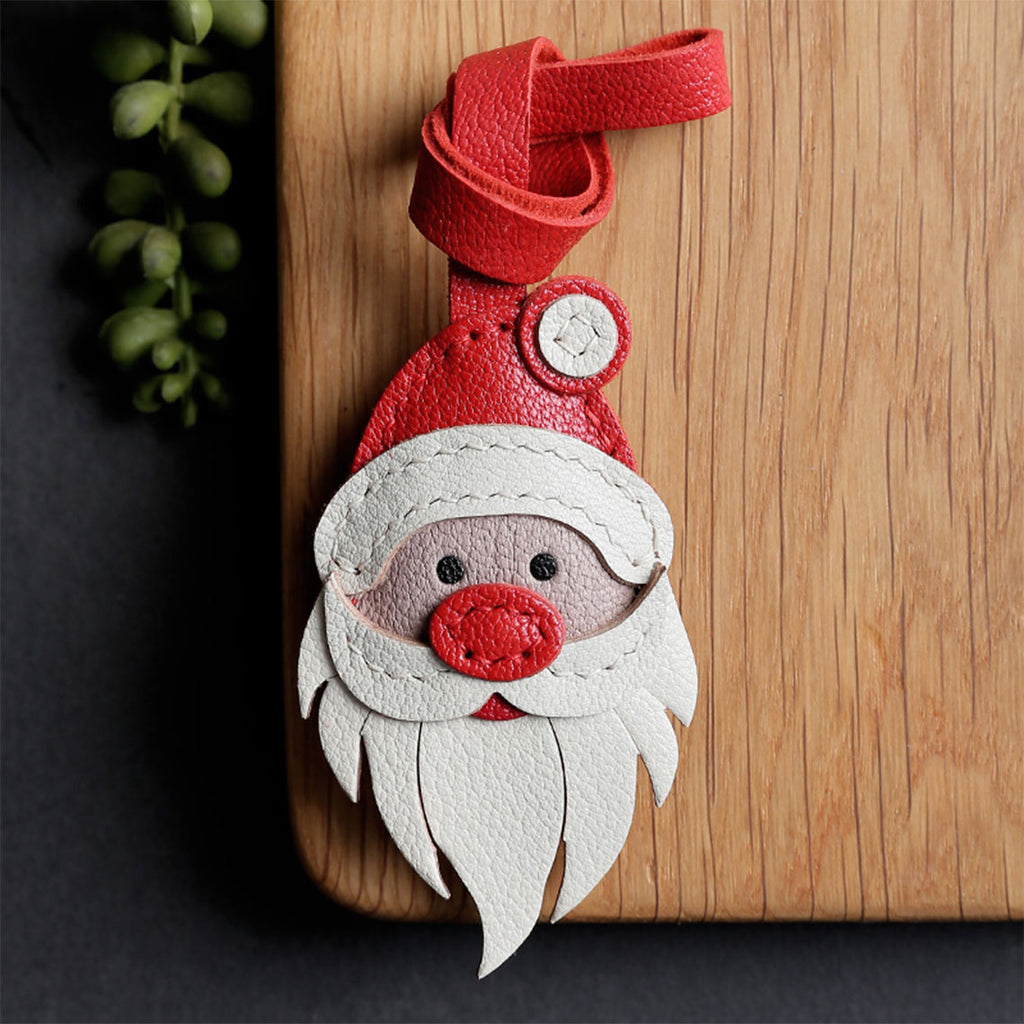 CUCUBIRD POPSEWING® Sheep Leather Santa Claus Charm DIY Kits  