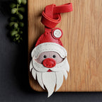 CUCUBIRD POPSEWING® Sheep Leather Santa Claus Charm DIY Kits  