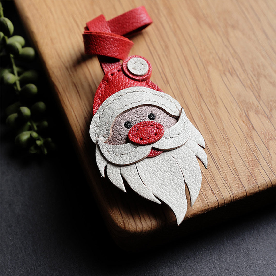 CUCUBIRD POPSEWING® Sheep Leather Santa Claus Charm DIY Kits  
