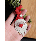 CUCUBIRD POPSEWING® Sheep Leather Santa Claus Charm DIY Kits  