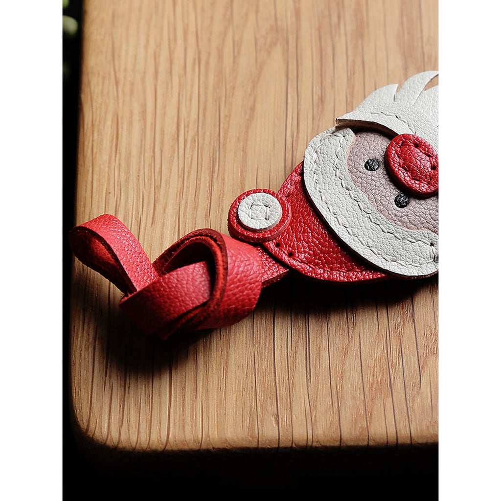 CUCUBIRD POPSEWING® Sheep Leather Santa Claus Charm DIY Kits  