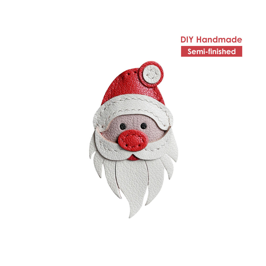 CUCUBIRD POPSEWING® Sheep Leather Santa Claus Charm DIY Kits  