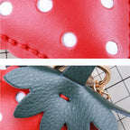 CUCUBIRD POPSEWING® Leather Strawberry Keychain DIY Kit  