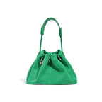 CUCUBIRD Suede Leather Summer Drawstring Shoulder Bag  
