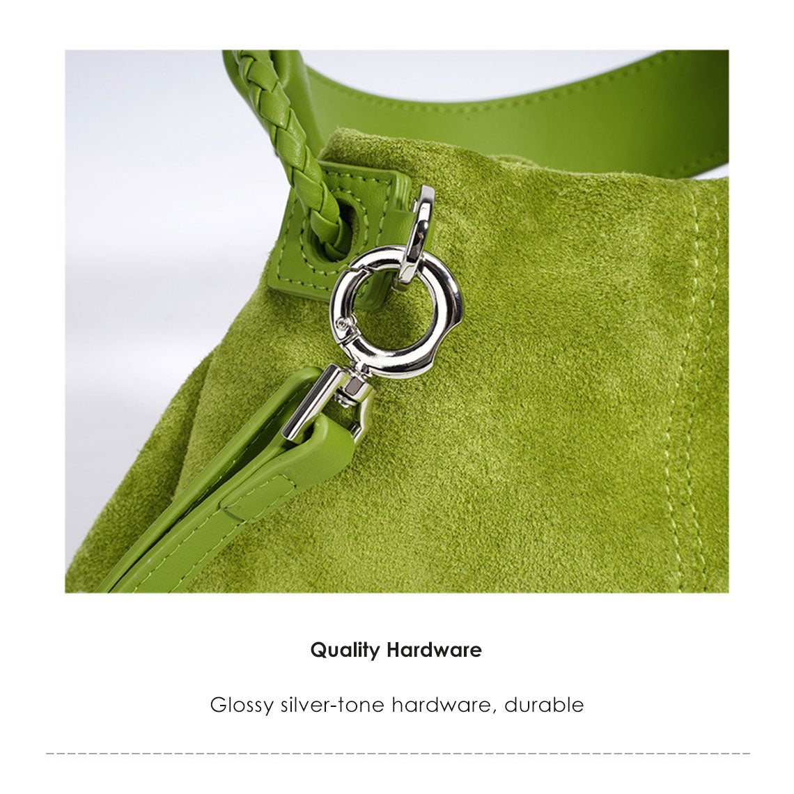 CUCUBIRD Suede Leather Summer Drawstring Shoulder Bag  