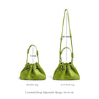 CUCUBIRD Suede Leather Summer Drawstring Shoulder Bag  