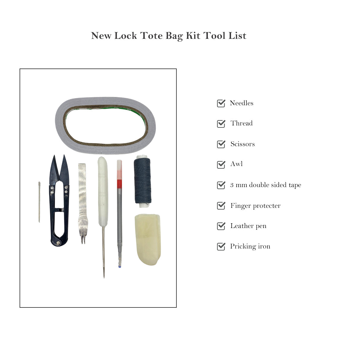 CUCUBIRD POPSEWING® Full Grain Leather New Lock Tote Bag - Advanced Kits  