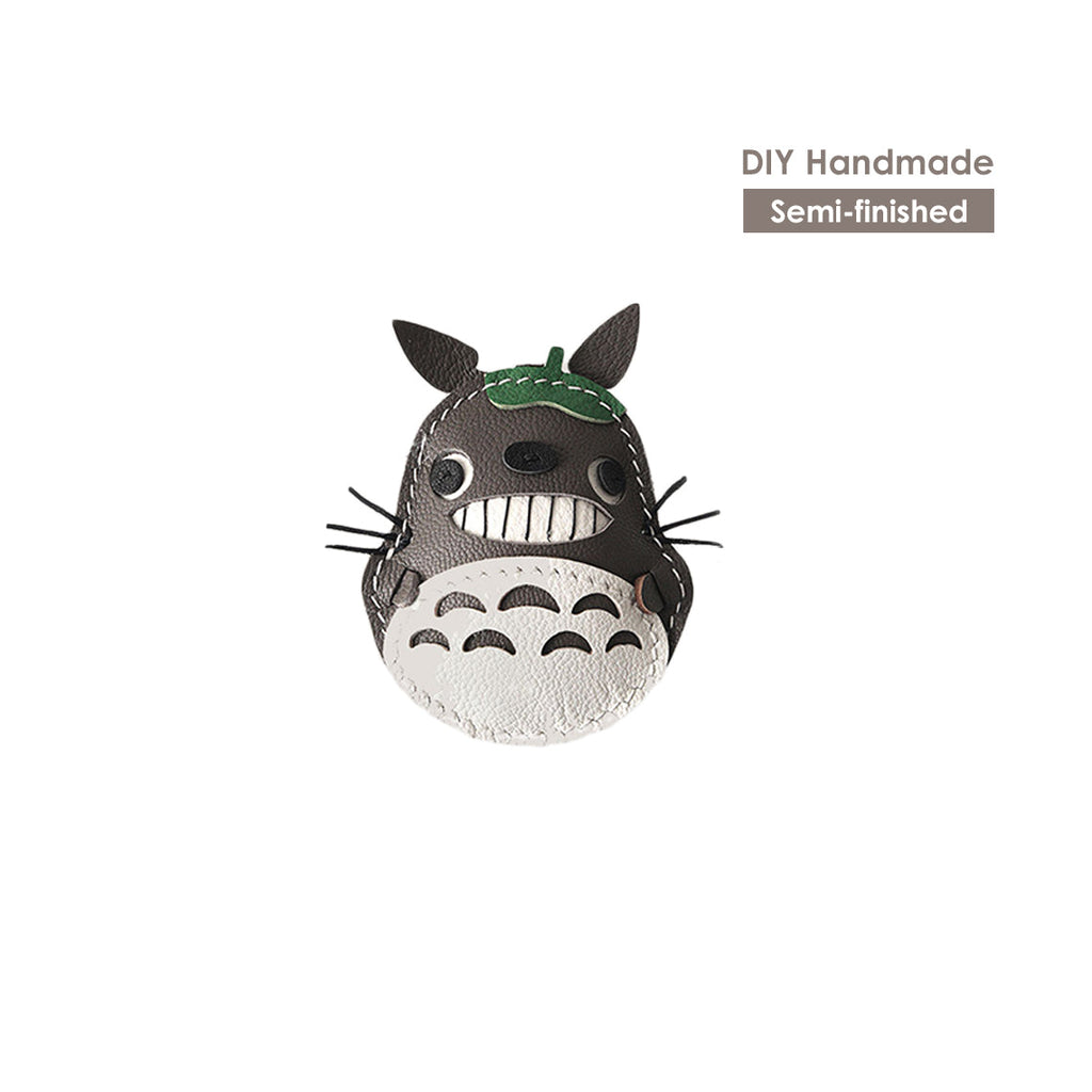 CUCUBIRD CUCUBIRD Sheep Leather Totoro Cat Keychain DIY Kit  
