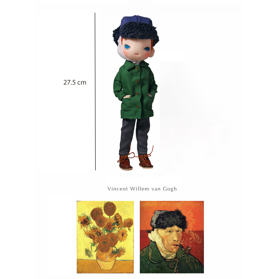 CUCUBIRD POPSEWING® Van Gogh Art Doll DIY Kits  