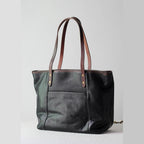 CUCUBIRD Vegetable Tanned Leather Classic Women Tote Bag  