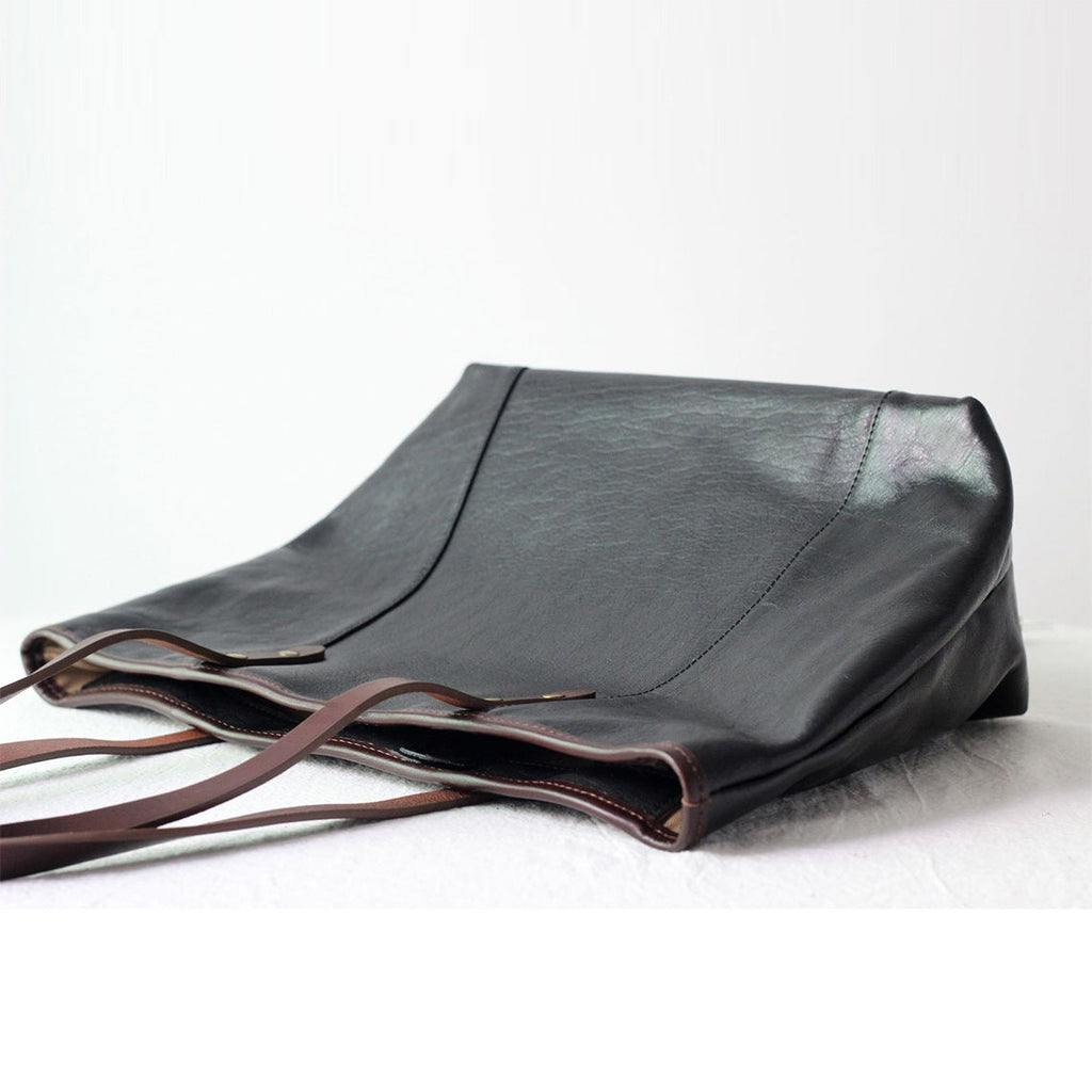 CUCUBIRD Vegetable Tanned Leather Classic Women Tote Bag  