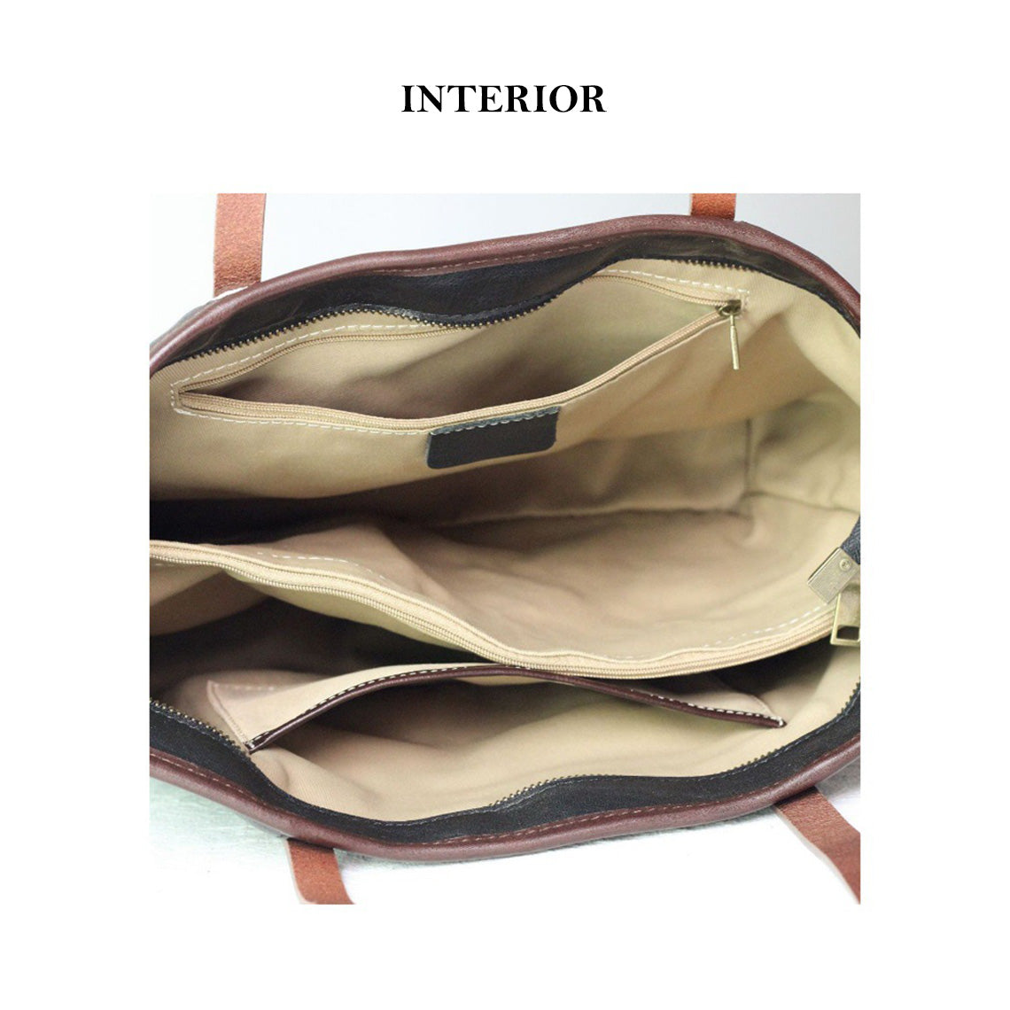 CUCUBIRD Vegetable Tanned Leather Classic Women Tote Bag  